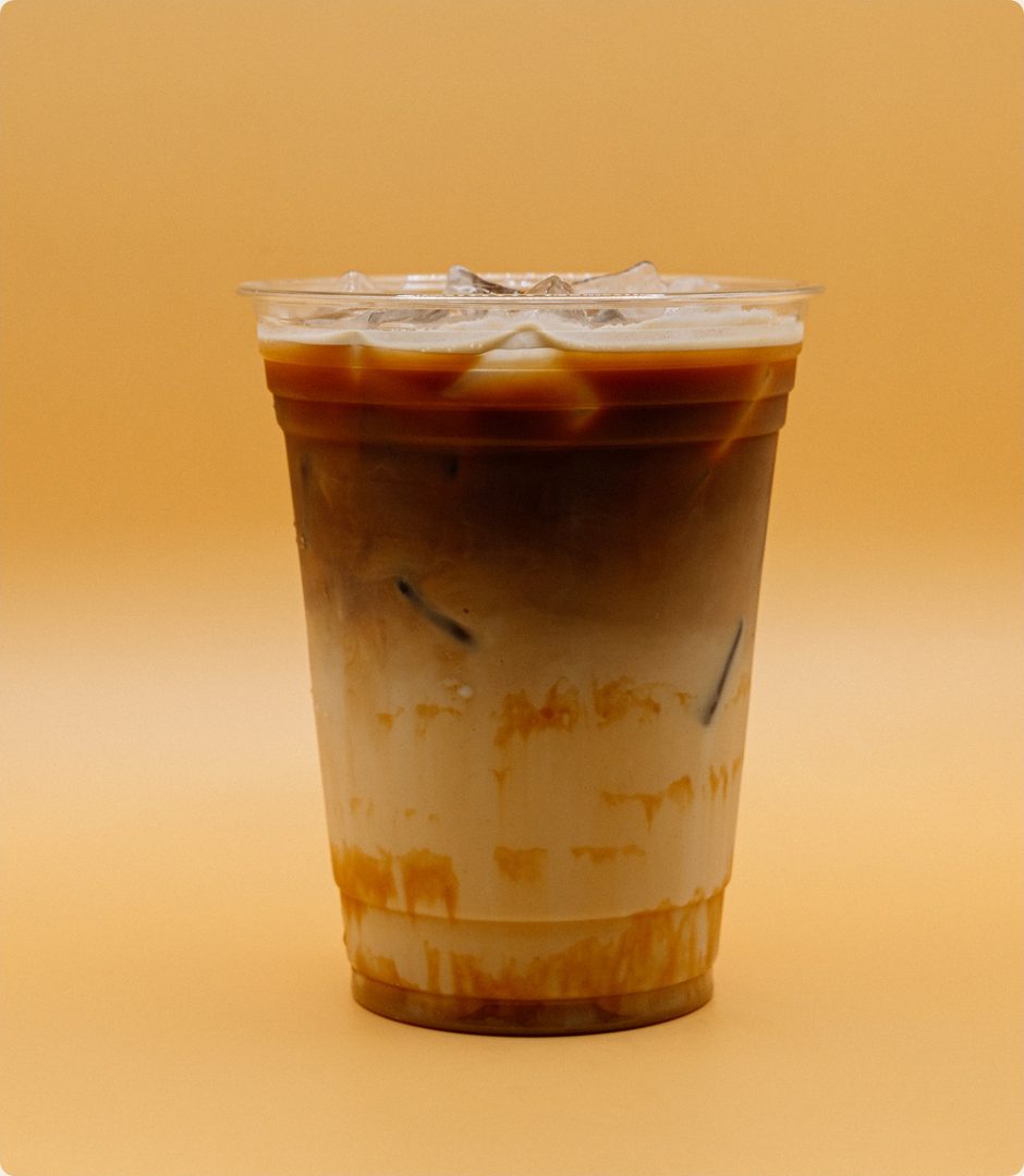 Miso Caramel Latte with housemade caramel