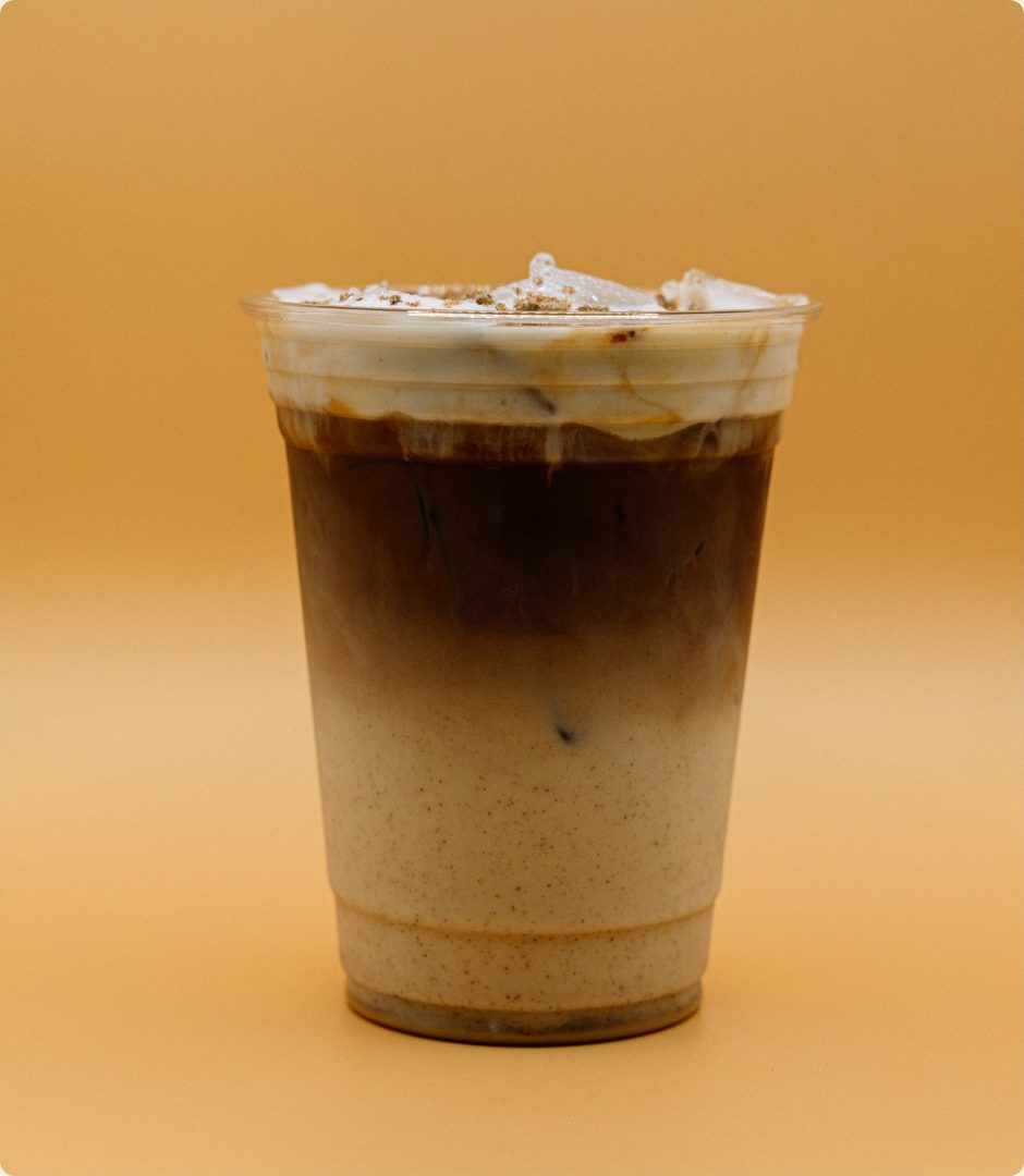 Pumpkin Spice Latte with cheesecake cold foam